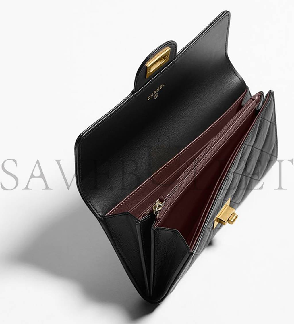 Ch*el 2.55 long flap wallet a80829 y04634 c3906 (19.4*10.5*3cm)